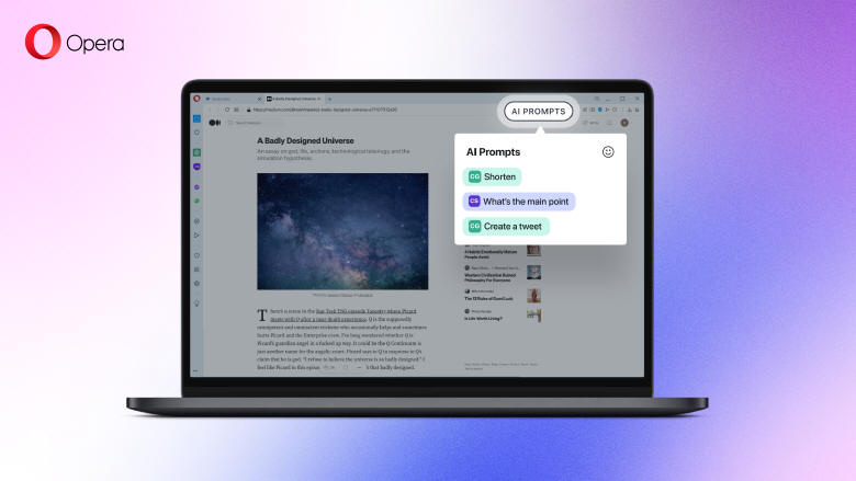 Opera wprowadza generatywn sztuczn inteligencj do przegldarek