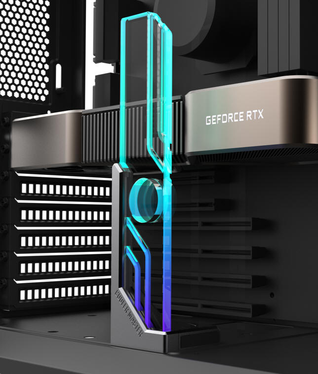 Cooler Master: Atlas ARGB — stylowy wspornik do karty graficznej