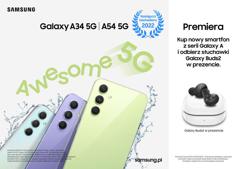 Galaxy A54 5G i Galaxy A34 5G i premierowa promocja...
