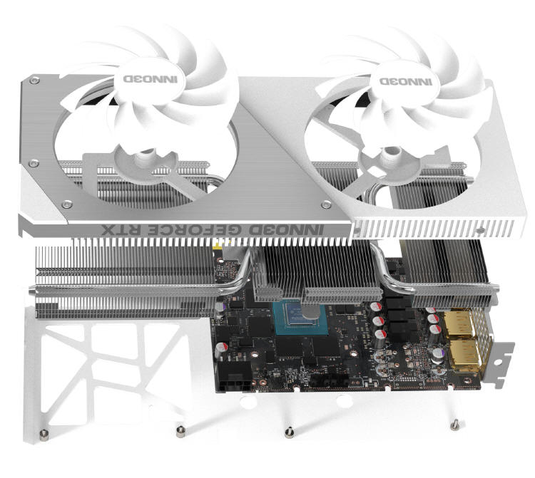 INNO3D GeForce RTX 4060 Ti 16 GB Twin X2 OC White