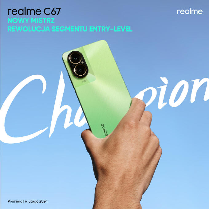 realme C67 zadebiutuje w Polsce już 6 lutego