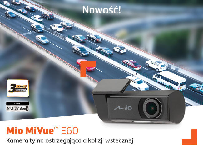 Mio MiVue E60 - wiesz co czai się z tyłu...