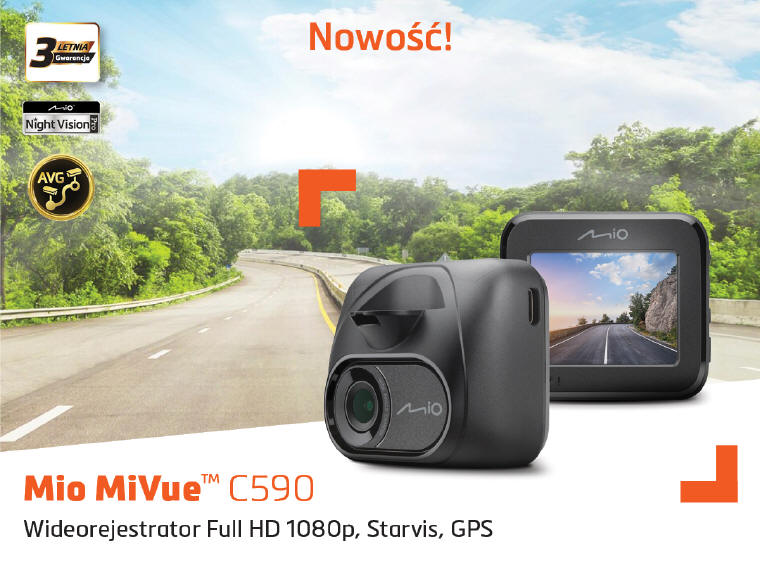 Mio MiVue C590 – doskonaa jako nagra w super cenie