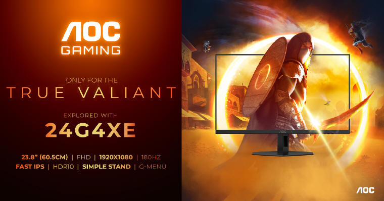 AOC 24G4XE oraz 27G4XE - przystpne cenowo monitory G4