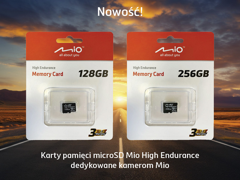 Karty pamici Mio High Endurance dedykowane kamerom Mio