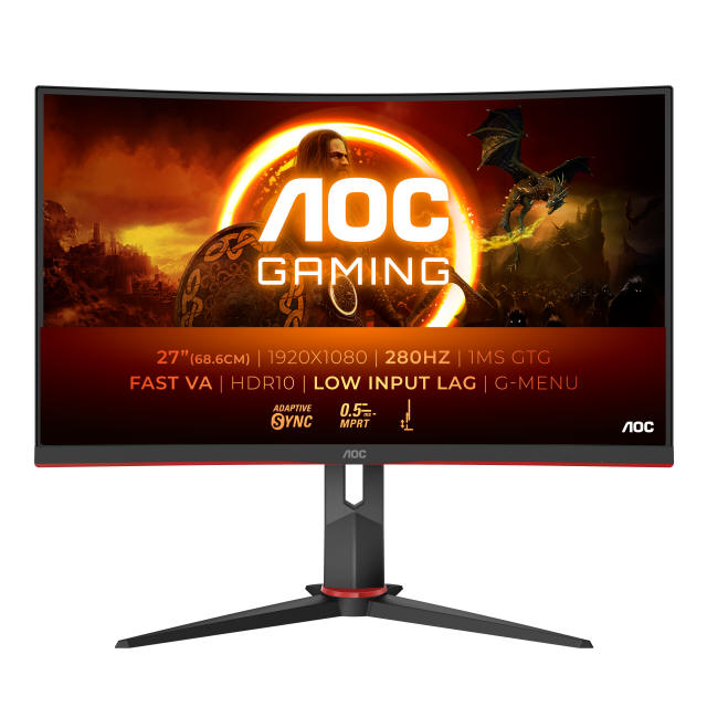AOC GAMING C27G2Z3 z zakrzywionym ekranem i odświeżaniem 280 Hz
