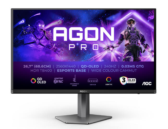 AOC - Nowe monitory QD-OLED