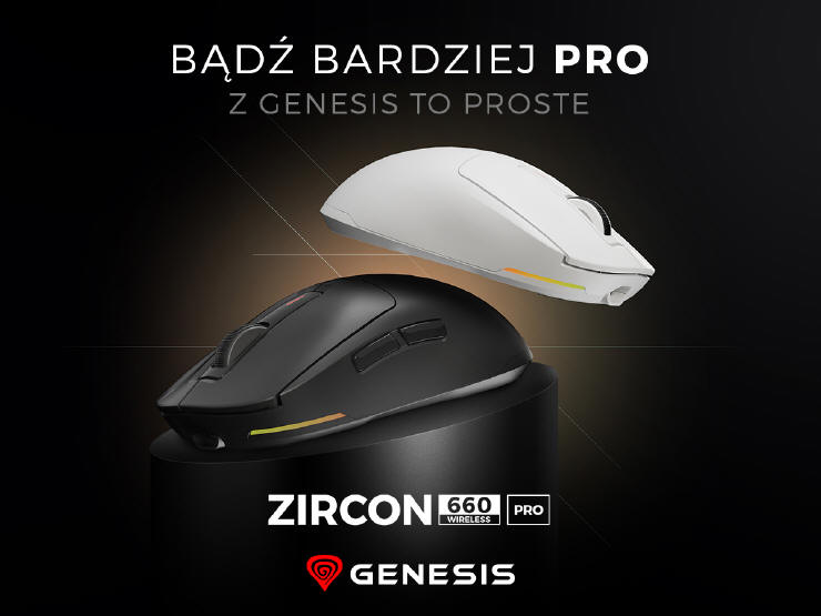 GENESIS Zircon 660 Pro - Nowy zawodnik w teamie ultralekkich myszek
