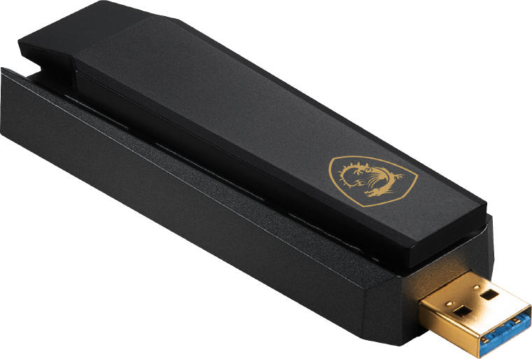 MSI AXE5400 - karta sieciowa USB z obsługą WiFi 6E