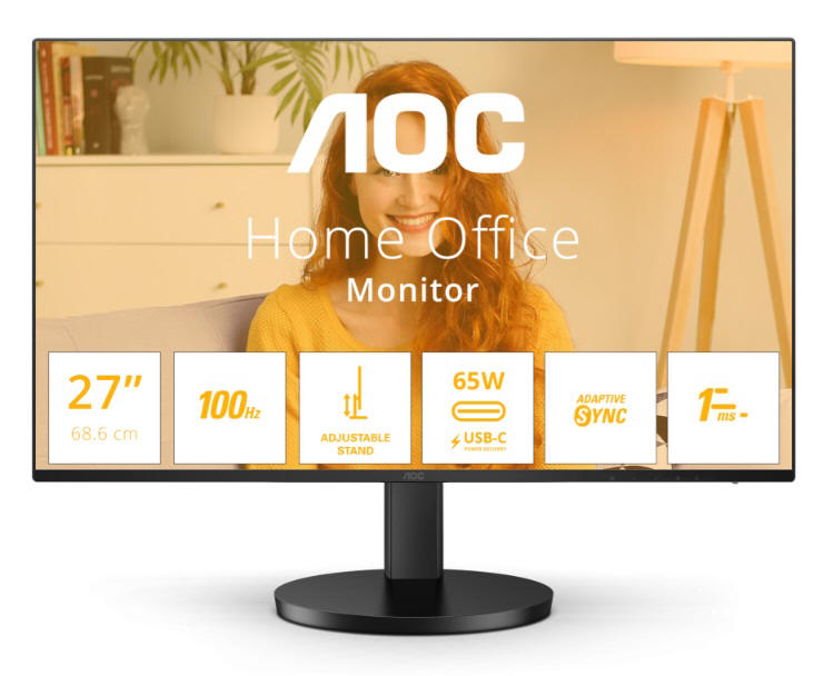 AOC Q27B3CF2 – ostro Quad HD, pynno 100 Hz i USB-C