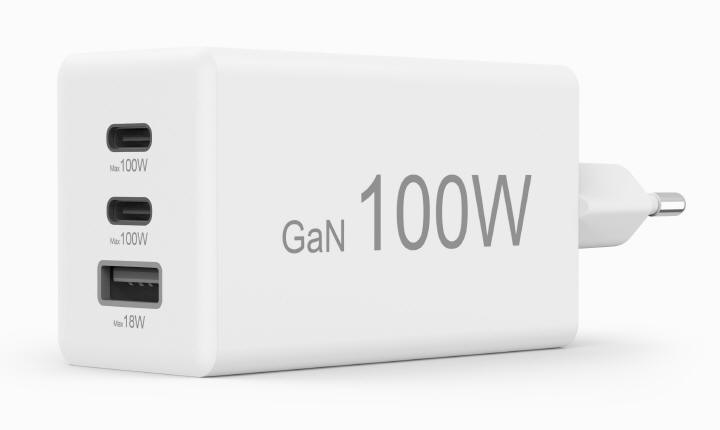 Trzyportowa ładowarka Hama GaN o mocy 100 W