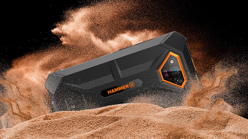 HAMMER IRON V - wzmocniony smartfon z mocną baterią i noktowizją
