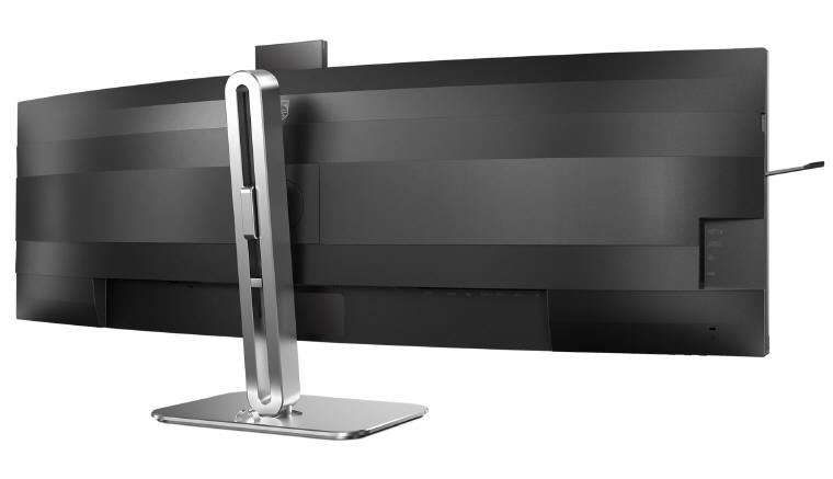 49-calowy monitor Philips z technologią Busylight i kamerką i Autoframing