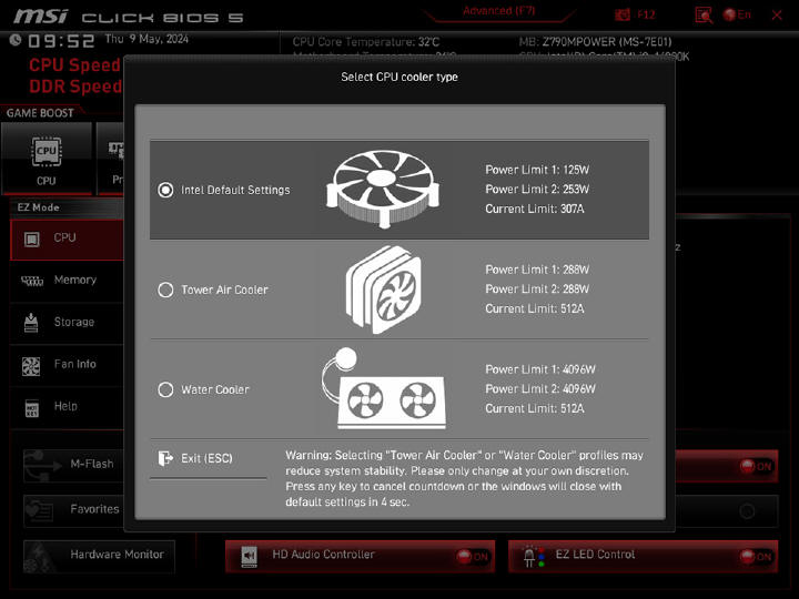 MSI - Poprawianie stabilnoci procesorw Intel Core 13. i 14