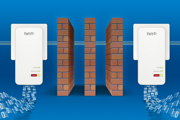 FRITZ!Powerline 1240 AX WLAN Set - Internet i Wi-Fi z gniazdka