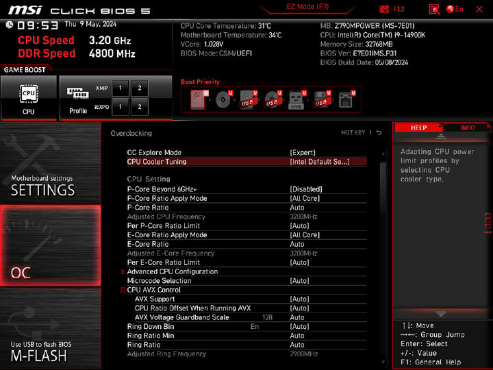 MSI - Poprawianie stabilnoci procesorw Intel Core 13. i 14