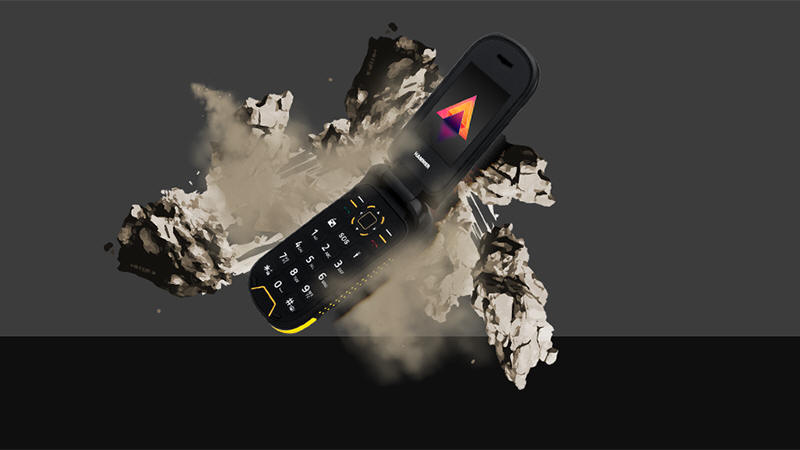 HAMMER BOW LTE - pancerny telefon z klapką