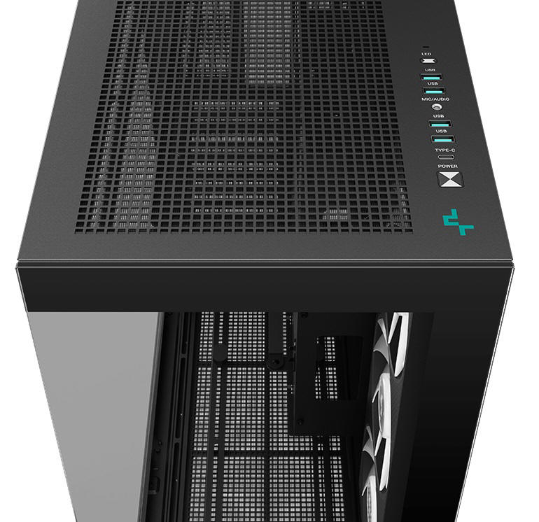 DeepCool CH780 - dwukomorowa, panoramiczna obudowa ATX+