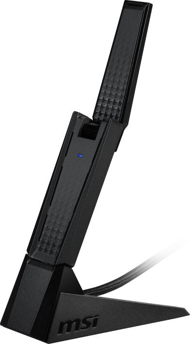 MSI AXE5400 - karta sieciowa USB z obsługą WiFi 6E