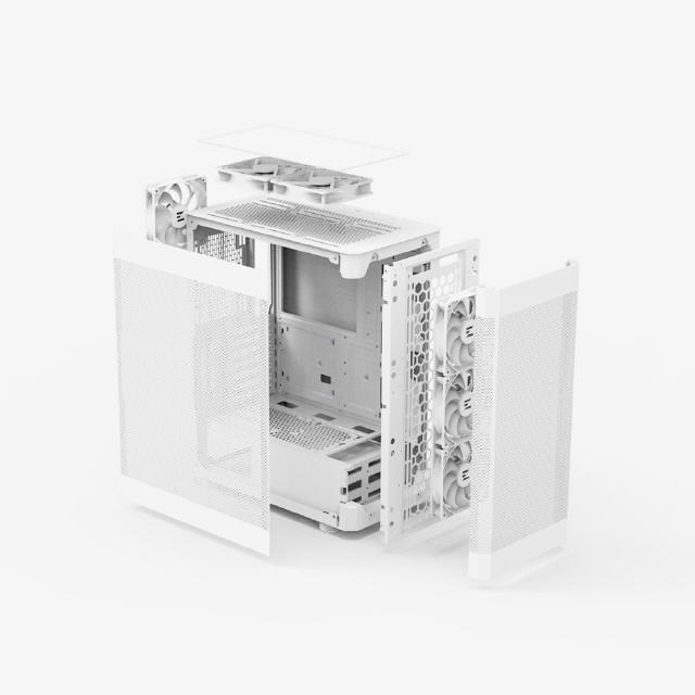 Zalman i4 White - Biała obudowa z sześcioma wentylatorami