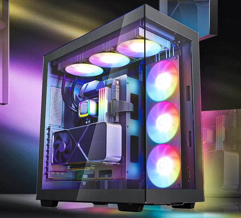 DeepCool CH780 - dwukomorowa, panoramiczna obudowa ATX+