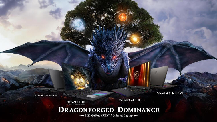 MSI prezentuje nowe laptopy, w tym Titan 18 HX Dragon Edition z RTX 50