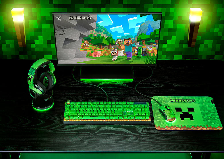 Prawdziwy Creeper w kolekcji Razer x Minecraft