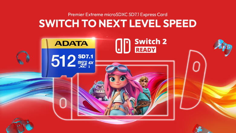 ADATA - Karty microSDXC dla uytkownikw Nintendo Switch 2