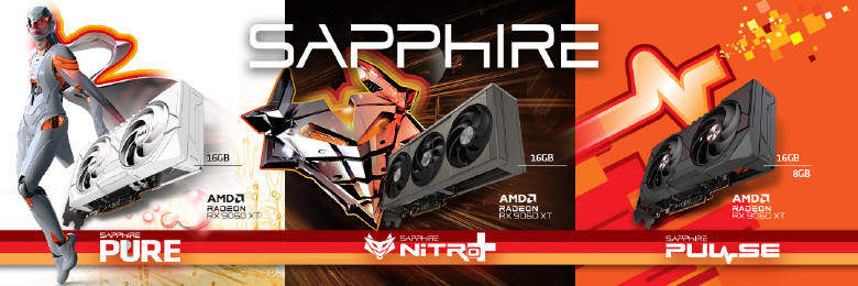 Autorskie karty graficzne SAPPHIRE AMD Radeon RX 9060 XT