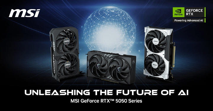 MSI - autorskie karty graficzne z serii NVIDIA GeForce RTX 5050