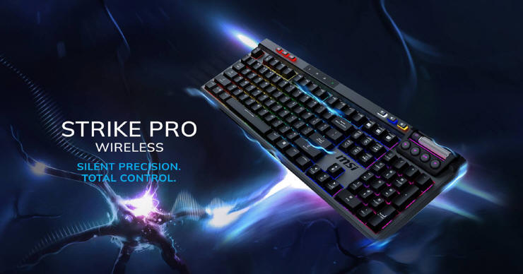 MSI prezentuje klawiaturę STRIKE PRO WIRELESS