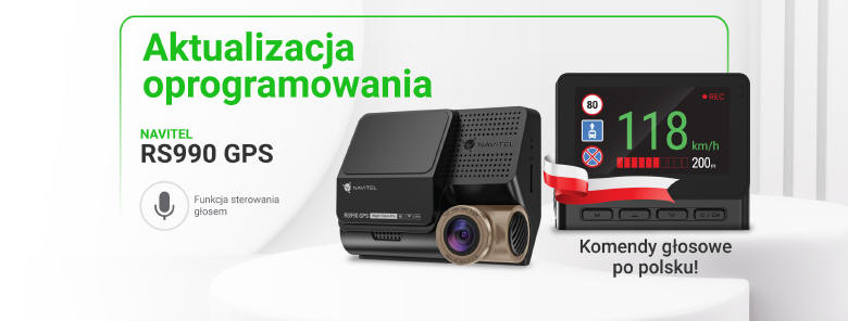 Komendy gosowe w wideorejestratorze NAVITEL RS990 GPS
