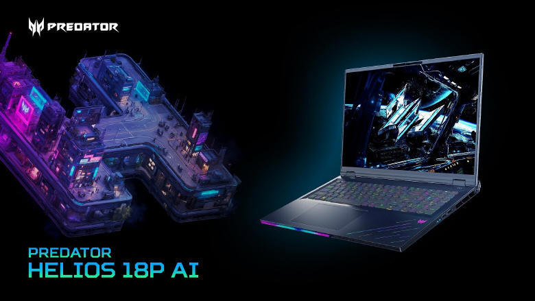 Acer prezentuje laptopa Predator Helios 18P AI