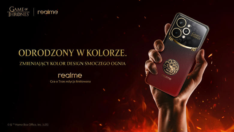 realme przedstawia smartfon z limitowanej edycji Gry o Tron