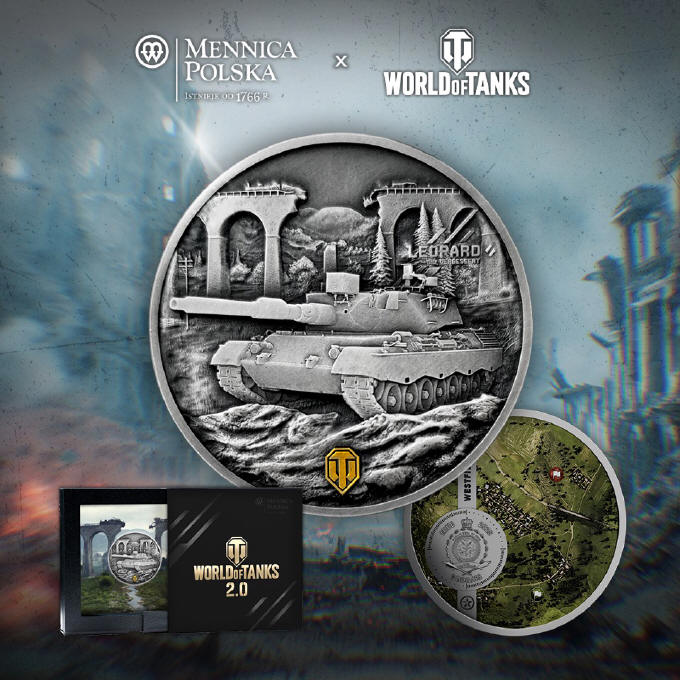 Jedyna na świecie licencjonowana moneta dla pasjonatów World of Tanks