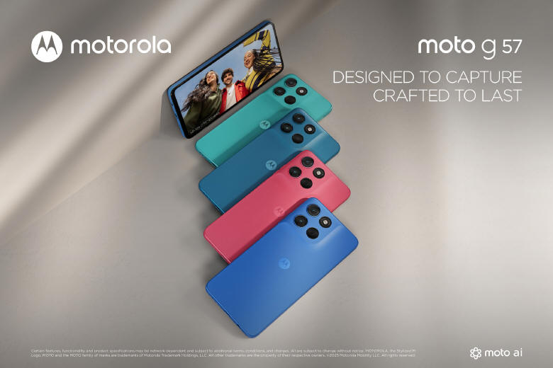 motorola moto g57, moto g57 power oraz suchawki moto buds bass