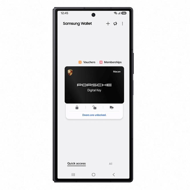 Samsung Wallet rozszerza łączność z Porsche Digital Key