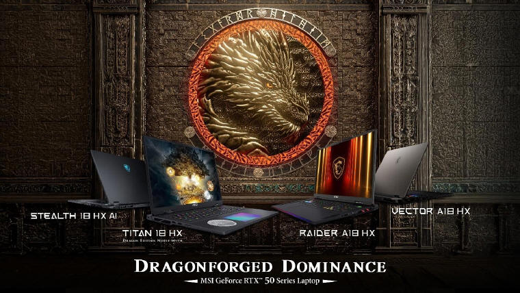MSI prezentuje nowe laptopy, w tym Titan 18 HX Dragon Edition z RTX 50