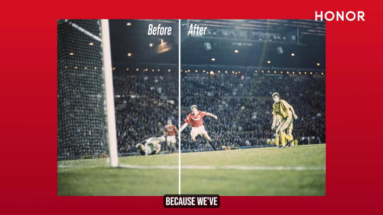 HONOR ożywia stare zdjęcia Manchesteru United