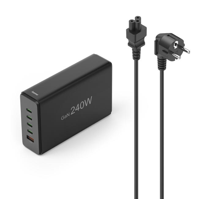 Hama prezentuje stację ładowania GaN o mocy 240 W