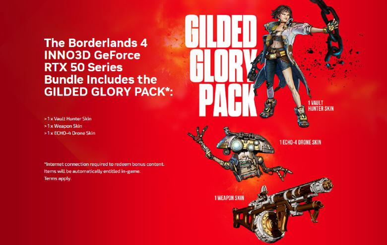 INNO3D RTX 50 z Borderlands 4 w zestawie