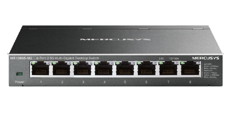 Mercusys MS108GS-M2 i MS105GS-M2 - szybka sieć 2.5G Plug & Play