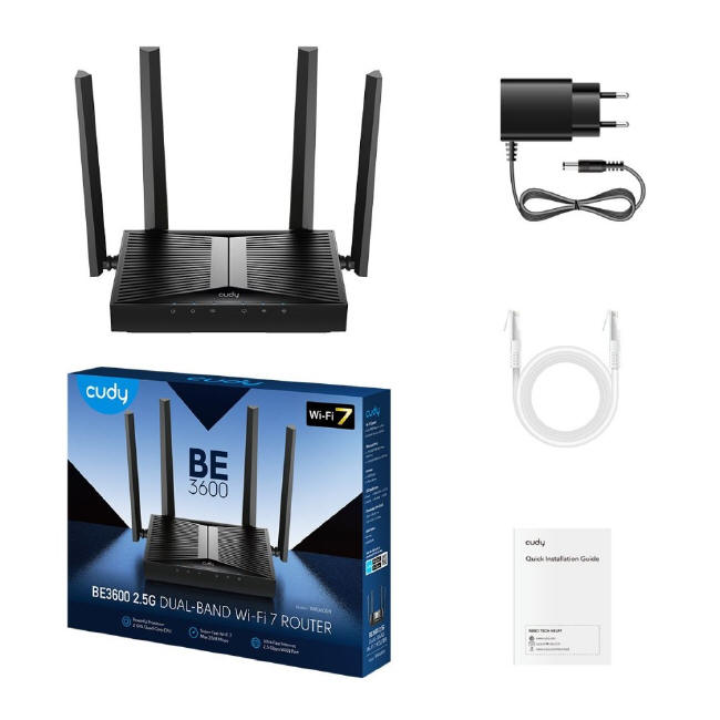Cudy WR3600 – router Wi-Fi 7 z kontrolą rodzicielską i VPN