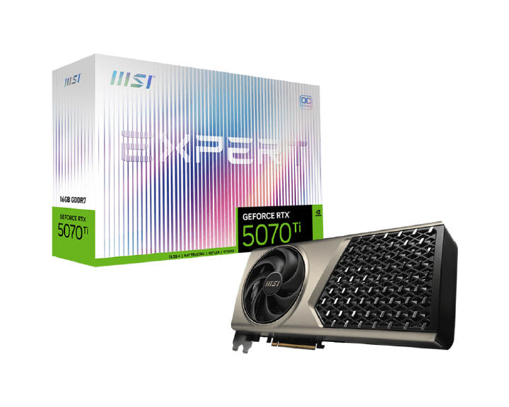 MSI - NVIDIA GeForce RTX 5080 i RTX 5070 Ti z serii EXPERT