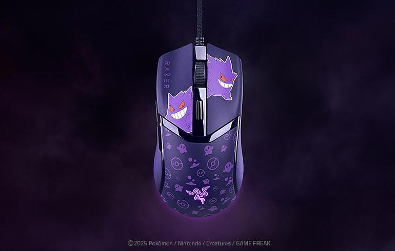 Gengar - Razer prezentuje kolejne akcesoria z kultowym Pokémonem