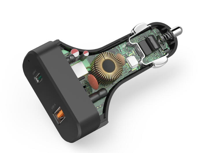 HAMA - Uniwersalna ładowarka samochodowa o mocy 65 W