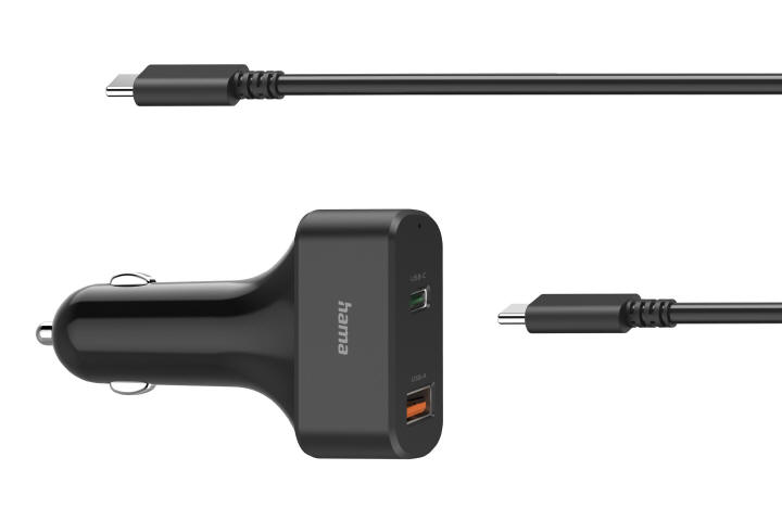 HAMA - Uniwersalna ładowarka samochodowa o mocy 65 W