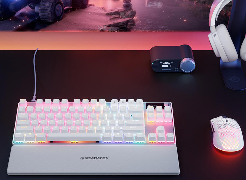 SteelSeries - Apex Pro Mini Gen 3 oraz Apex Pro TKL Gen 3 White