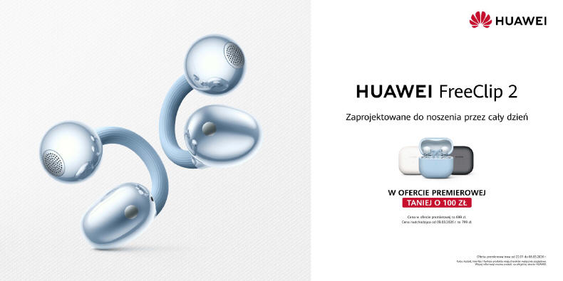 HUAWEI FreeClip 2 - już w Polsce
