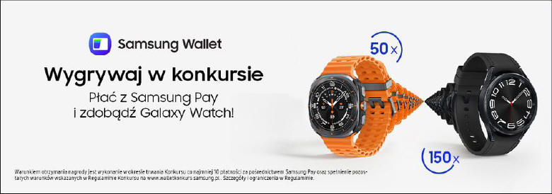 Płać Samsung Pay i zdobądź Galaxy Watch